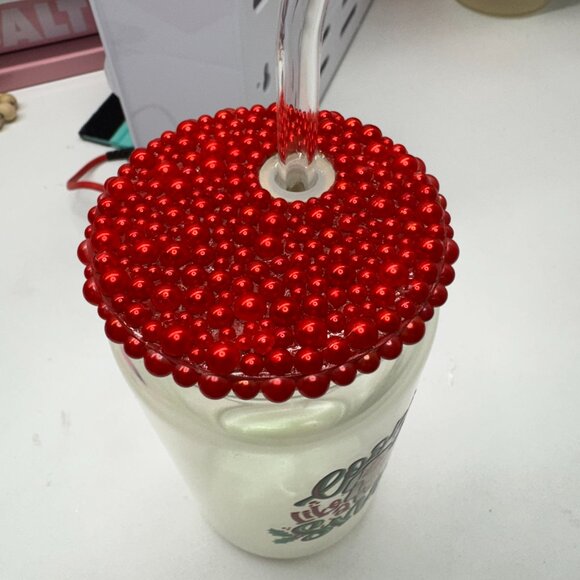 Looking Like a Snack Christmas Drink Tumbler Glass 16oz - Picture 2 of 3